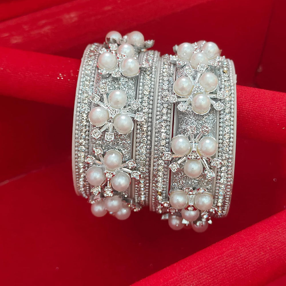 Pooja Bangles Elegant Austrian Stone Beaded Bangles Set
