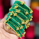Pooja Bangles Classic Kashmiri Ghungroo Velvet Bangles Set