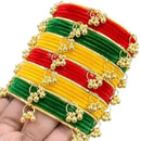 Pooja Bangles Classic Kashmiri Ghungroo Velvet Bangles Set