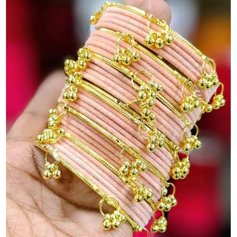 Pooja Bangles Classic Kashmiri Ghungroo Velvet Bangles Set