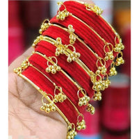 Pooja Bangles Classic Kashmiri Ghungroo Velvet Bangles Set