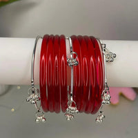 Pooja Bangles Classic Kashmiri Ghungroo Glass Bangles Set