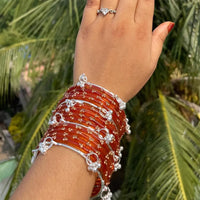 Pooja Bangles Classic Kashmiri Ghungroo Glass Bangles Set