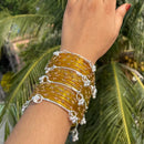 Pooja Bangles Classic Kashmiri Ghungroo Glass Bangles Set