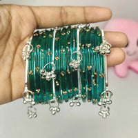 Pooja Bangles Classic Kashmiri Ghungroo Glass Bangles Set