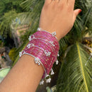 Pooja Bangles Classic Kashmiri Ghungroo Glass Bangles Set