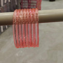 Pooja Bangles Glossy Transparent Jelly Bangles Set