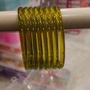 Pooja Bangles Glossy Transparent Jelly Bangles Set