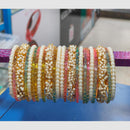 Pooja Bangles Sparkling Raindrop And Pearl Designer Bangles Set for Women