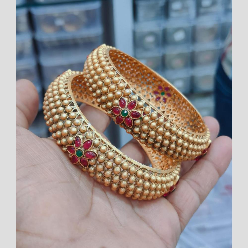 Pooja Bangles Traditional Pota Stone Bangles Set for Women 