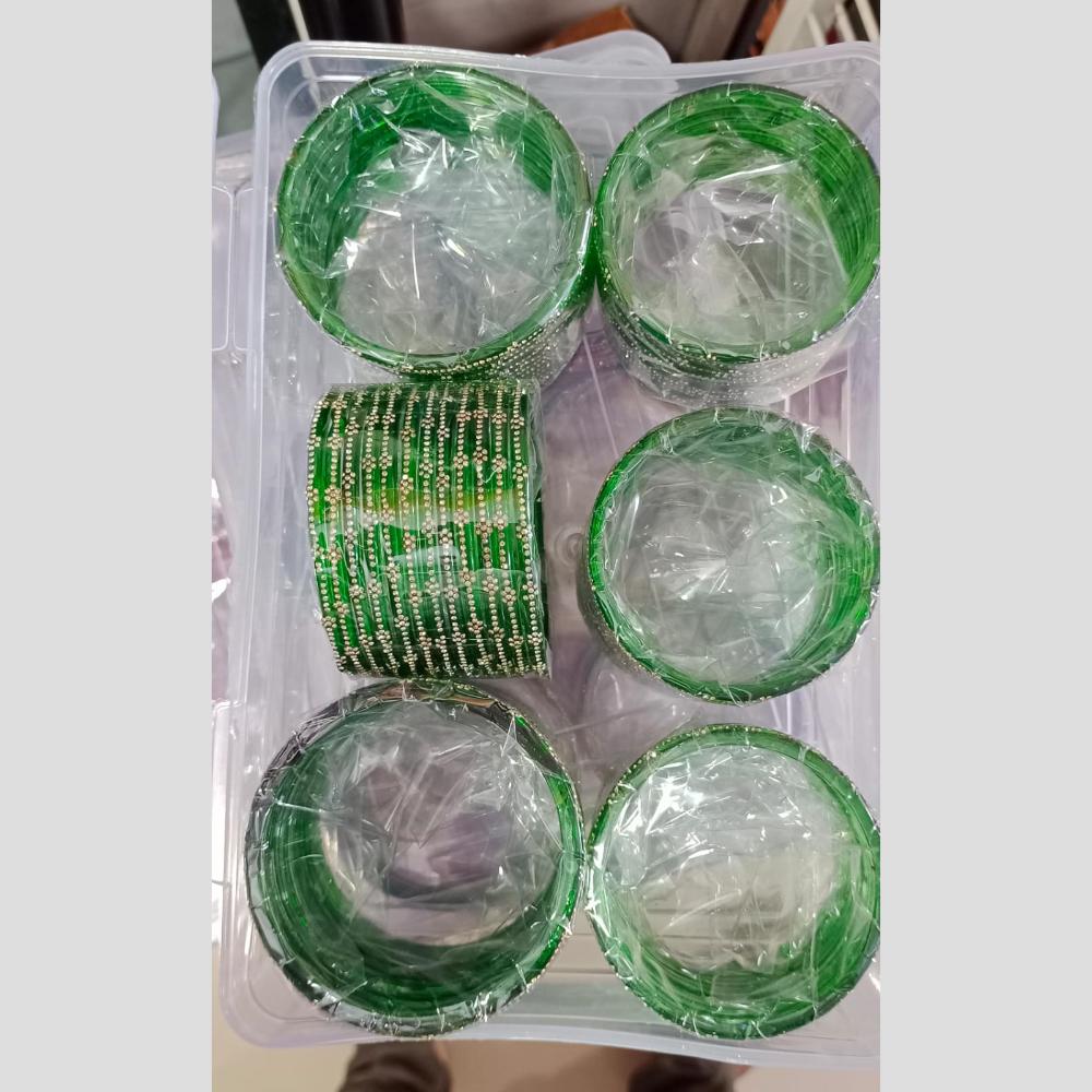 Pooja Bangles Luxury Austrian Stone Glass Wedding Wear Bangles Set
