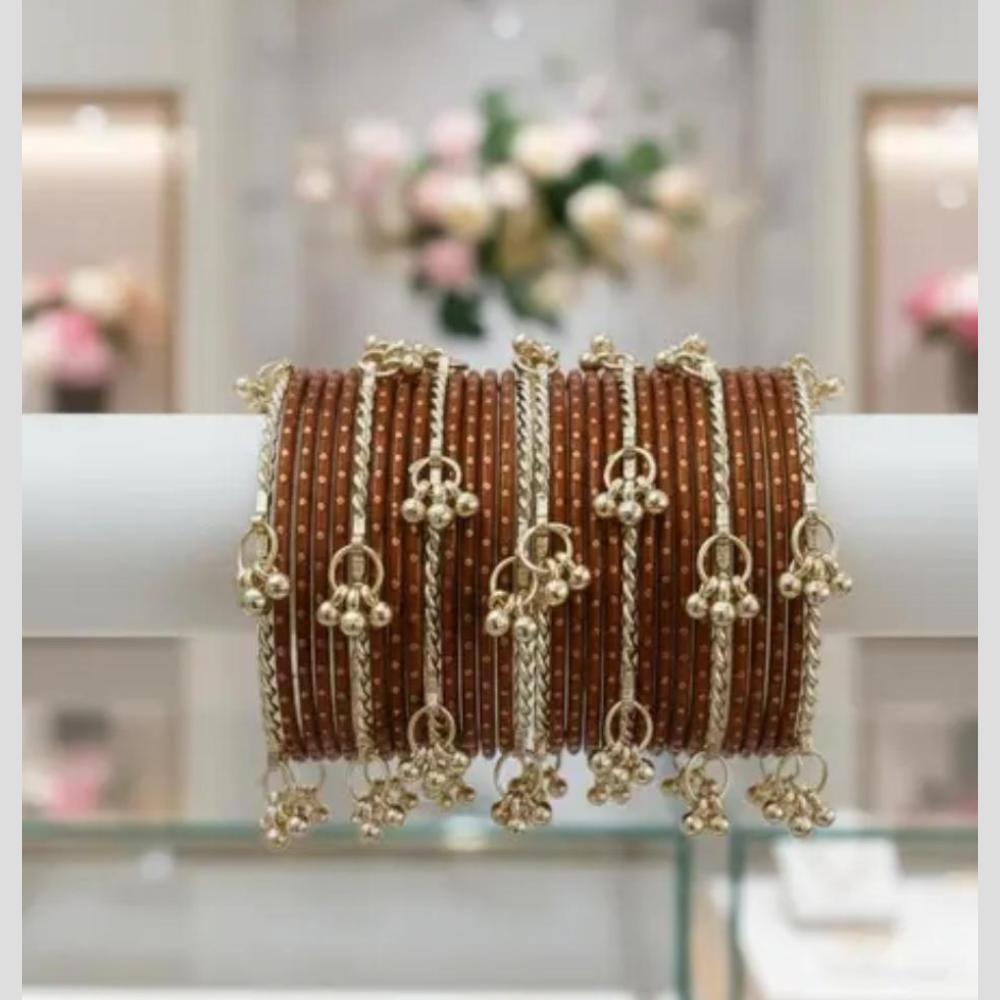 Pooja Bangles Pearl Kashmiri Glass Designer Bangles Set