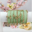 Pooja Bangles Pearl Kashmiri Glass Designer Bangles Set