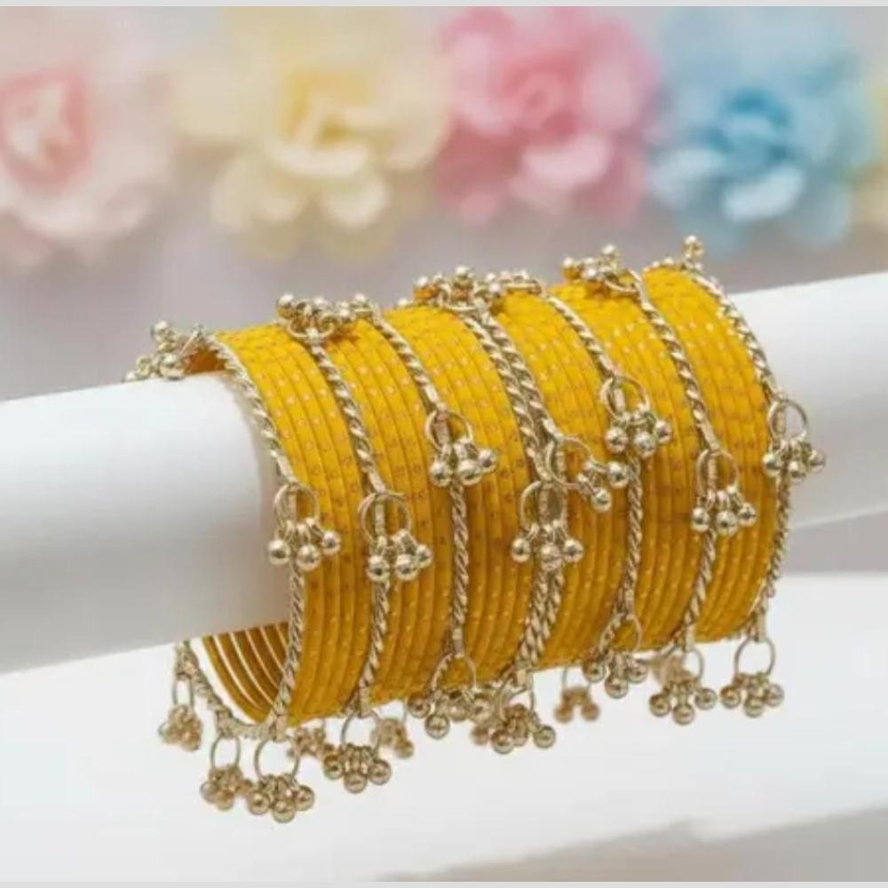 Pooja Bangles Pearl Kashmiri Glass Designer Bangles Set