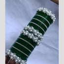 Pooja Bangles Pearl Wedding Wear Bangles Set