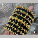 Pooja Bangles Glossy Jelly Glass Traditional Kashmiri Bangles Set