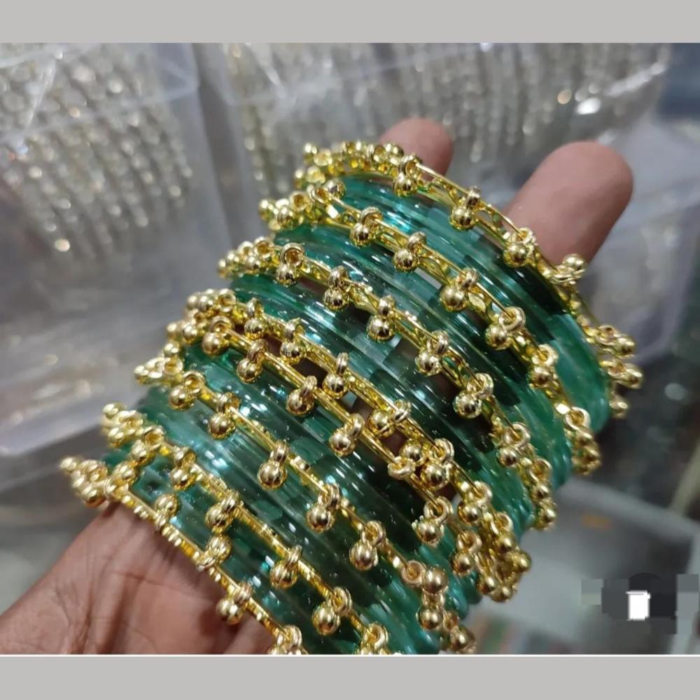 Pooja Bangles Glossy Jelly Glass Traditional Kashmiri Bangles Set