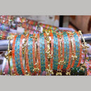 Pooja Bangles Raindrop Glass Traditional Kashmiri Bangles Set