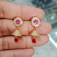 Pooja Bangles Premium Austrian Stone Jhumki Earrings for Women