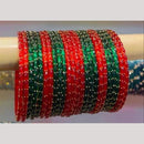 Pooja Bangles Raindrop Glass Fancy Bangles Set