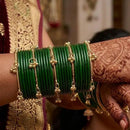 Pooja Bangles Glass Fancy Kashmiri Bangles Set