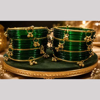 Pooja Bangles Glass Fancy Kashmiri Bangles Set