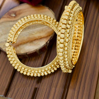 Pooja Bangles Gold Plated Openable Bangles Set
