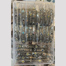 Pooja Bangles Vintage Oxidised Plated Pota Stone Bangles Set (1 Set Only)