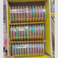 Pooja Bangles Multi Color Austrian Stone Bangles Set