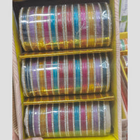 Pooja Bangles Multi Color Austrian Stone Bangles Set