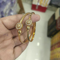 Pooja Bangles Premium Austrian Stone Adjustable Bangles Set