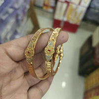 Pooja Bangles Premium Austrian Stone Adjustable Bangles Set