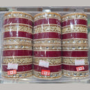 Pooja Bangles Acrylic Kundan Stone Wedding Wear Bangles Set