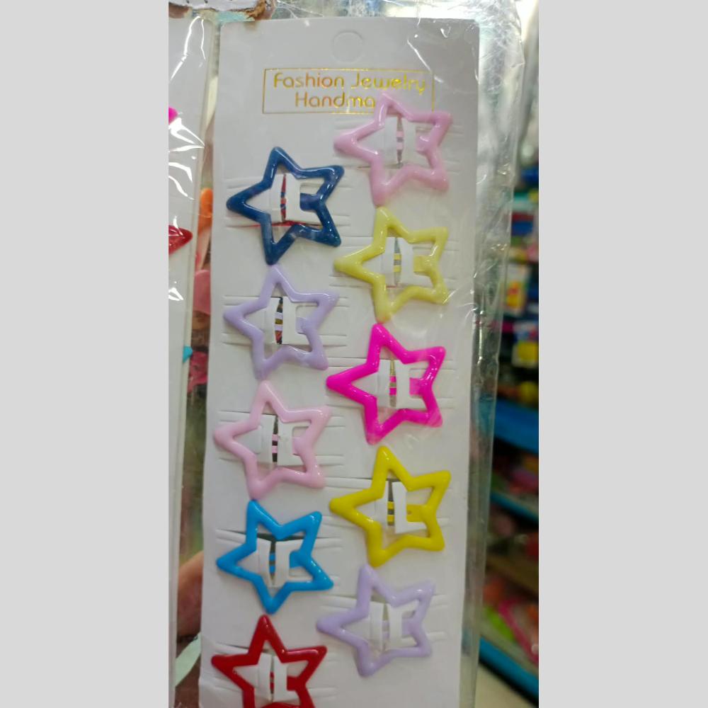 Pooja Bangles Stylish Multi Star Side Clip for Women