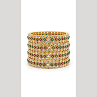 Pooja Bangles Premium Austrian Stone Bangles Set