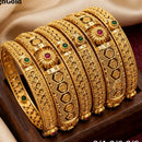 Pooja Bangles Premium Pota Stone Bangles Set