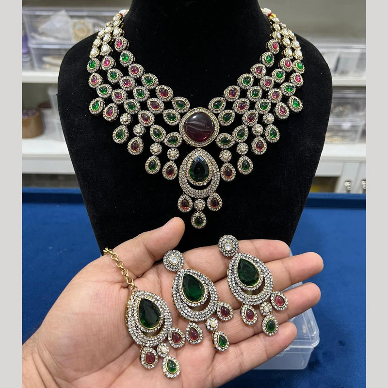 Hira Collections Austrian Stone Necklace Set