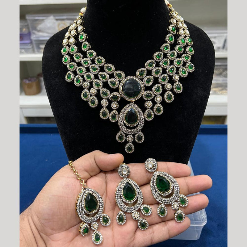 Hira Collections Austrian Stone Necklace Set