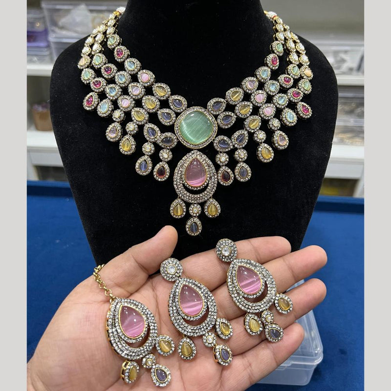 Hira Collections Austrian Stone Necklace Set