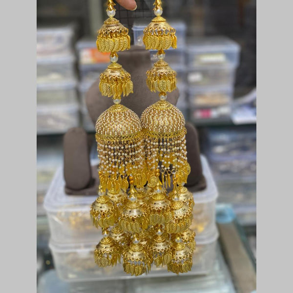 Hira Collections Gold Plated Pearls Kaleera