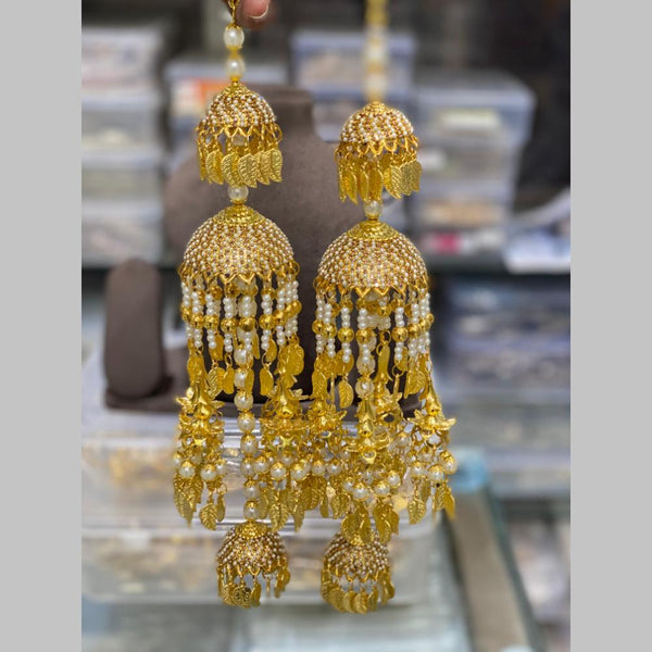 Hira Collections Gold Plated Pearls Kaleera