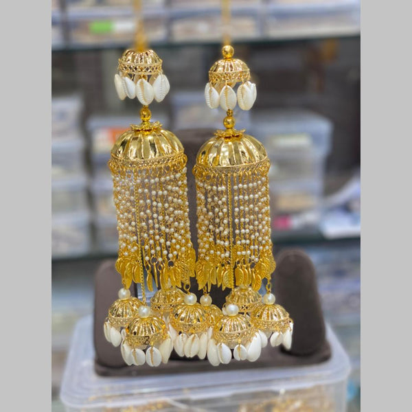 Hira Collections Gold Plated Pearls And Shell Kaleera