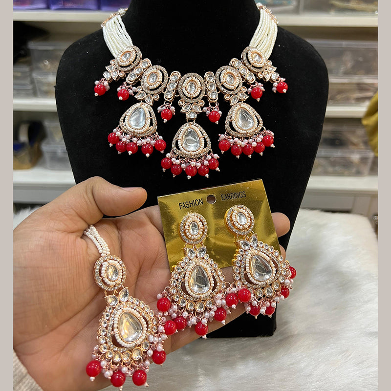 Hira Collection  Gold Plated Kundan Stone Necklace Set