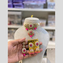 Hira Collection Traditional Gold Plated Kundan & Beaded Choker Necklace Set