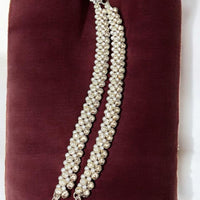 Hira Collections Traditional Gold Plated Pearls Austrian Stones Payal Anklets