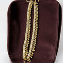 Hira Collections Traditional Gold Plated Mirror Stones Payal Anklets