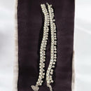 Hira Collections Traditional Silver Plated Austrain Stones Payal Anklets