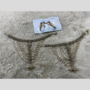 Hira Collections Traditional Silver Plated Austrian Stones Payal Anklets