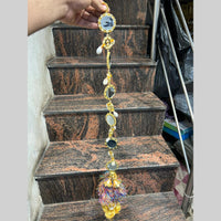 Hira Collections Gold Plated Mirror And Shell Hair Choti / Paranda