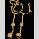 Hira Collections Gold Plated Crystal Stone Hand Harness